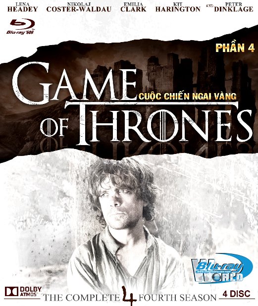 B3396.Game of Thrones Season 4 - Cuộc Chiến Ngai Vàng 4 2D25G - 4DISC (TRUE - HD 7.1 DOLBY ATMOS)